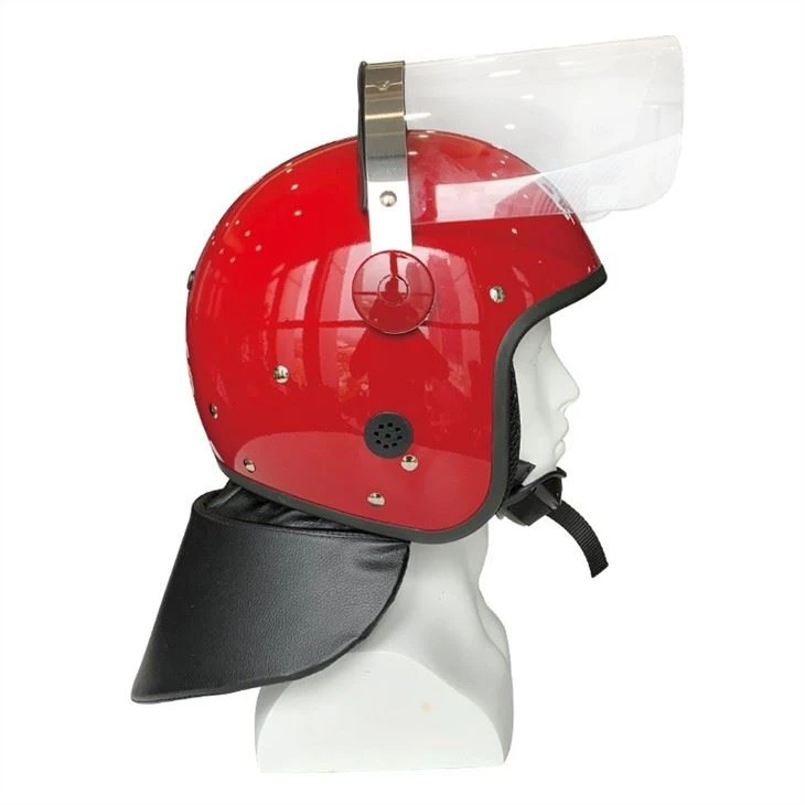 Police Red Color Of Anti Riot Helmet For Military